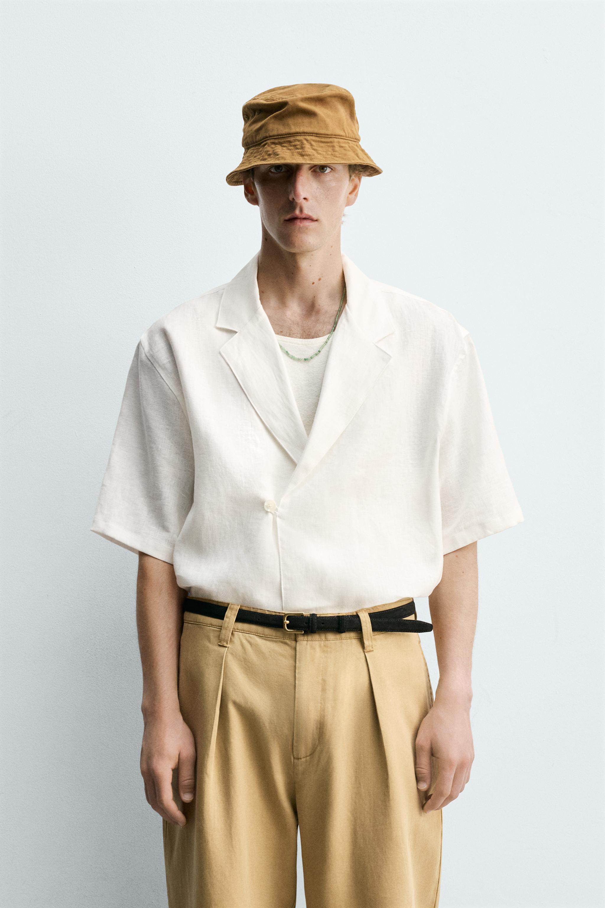 100% LINEN KIMONO SHIRT